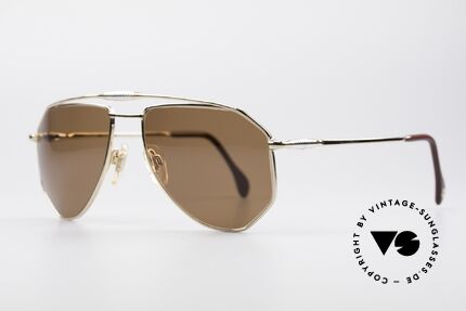 Zollitsch Cadre 120 Medium 80er Sonnenbrille, interessante Alternative zur gewöhnlichen Pilotenform, Passend für Herren