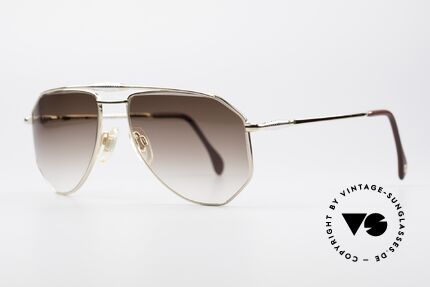 Zollitsch Cadre 120 Medium 80er Vintage Brille, interessante Alternative zur gewöhnlichen Pilotenform, Passend für Herren