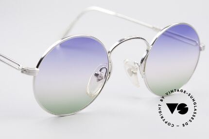 Jean Paul Gaultier 55-0172 Runde Designer Sonnenbrille, unbenutzt (wie alle unsere vintage Gaultier Brillen), Passend für Herren und Damen