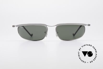 Ray Ban New Deco Rectangle B&L USA Sonnenbrille, hochwertige G15 Mineralgläser mit B&L-Gravur, Passend für Herren