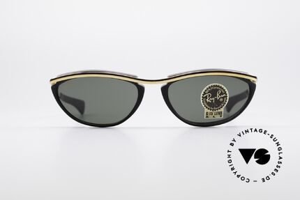 Ray Ban Olympian IV Echte 90er B&L USA Brille, schnittiger Rahmen mit G15 B&L Qualitätsgläsern, Passend für Herren und Damen