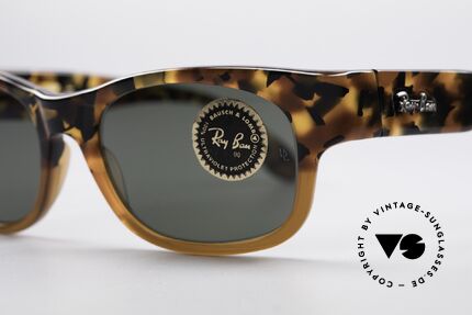 Ray Ban Bohemian Bausch & Lomb USA Brille, interessantes Rahmenmuster in schwarz und braun, Passend für Herren und Damen