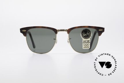 Ray Ban Clubmaster Bausch & Lomb USA Brille, Bausch&Lomb G-15 Qualitätsgläser (100% UV), Passend für Herren Ray Ban Clubmaster Bausch & Lomb USA Brille, Bausch&Lomb G-15 Qualitätsgläser (100% UV), Passend für Herren