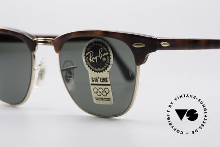 Ray Ban Clubmaster Bausch & Lomb USA Brille, ungetragen (wie alle unsere vintage Ray Bans), Passend für Herren Ray Ban Clubmaster Bausch & Lomb USA Brille, ungetragen (wie alle unsere vintage Ray Bans), Passend für Herren
