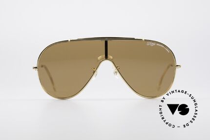 Bausch & Lomb Wings Amber Rose Sonnenbrille, legendäre Designersonnenbrille mit einer Scheibe, Passend für Herren und Damen