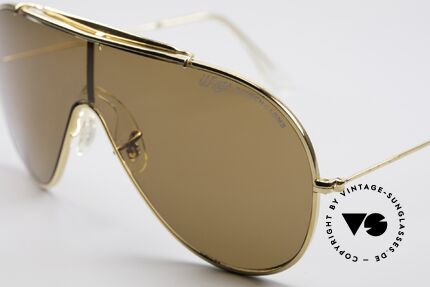 Bausch & Lomb Wings Amber Rose Sonnenbrille, KEINE Retrobrille, sondern ein altes USA-Original, Passend für Herren und Damen
