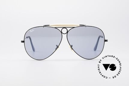 Ray Ban Shooter Schwarze USA Brille Blaues Glas, legendäre Pilotensonnenbrille, TOP-Verarbeitung, Passend für Herren