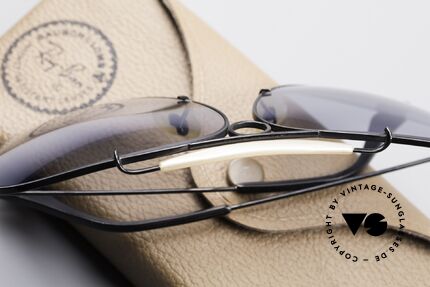 Ray Ban Shooter Schwarze USA Brille Blaues Glas, 2ND HAND; jedoch in einem neuwertigen Zustand, Passend für Herren