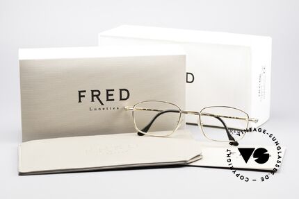Fred Falkland 90er Luxus Brillenfassung, kostbare bicolore Ausführung in Gr. 51°20 (Größe M-L ), Passend für Herren
