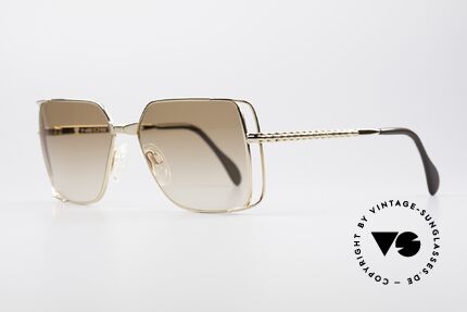 Neostyle Boutique 65 Eckige Vintage Sonnenbrille, seltenes und sehr edles Unisex-Modell von 1986, Passend für Herren und Damen