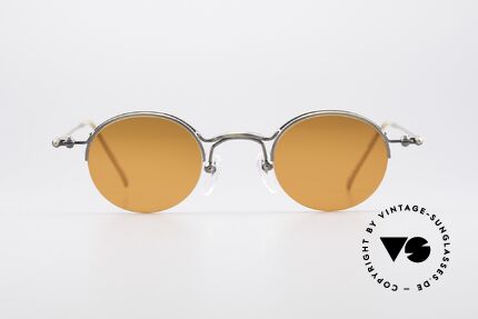 Jean Paul Gaultier 55-7108 Kleine Vintage Panto Brille, legendäre 'Panto-Form' interpretiert von J.P.G., Passend für Herren und Damen