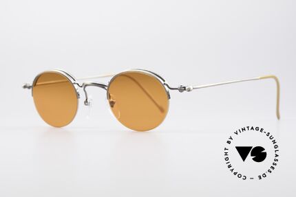 Jean Paul Gaultier 55-7108 Kleine Vintage Panto Brille, sehr leicht & angenehm zu tragen (Top-Qualität), Passend für Herren und Damen