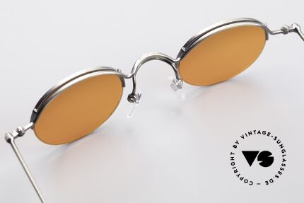Jean Paul Gaultier 55-7108 Kleine Vintage Panto Brille, die Fassung ist auch für optische Gläser geeignet, Passend für Herren und Damen