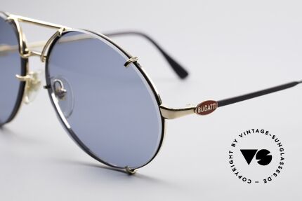 Bugatti 65822 XL Brille Mit Wechselgläsern, charakteristische Bugatti Herrenform (Tropfenform), Passend für Herren