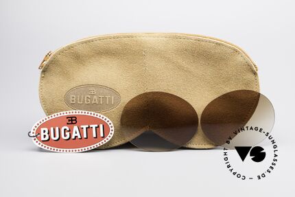 Bugatti 65822 XL Brille Mit Wechselgläsern, ungetragen (wie alle unsere Bugatti Designerbrillen), Passend für Herren