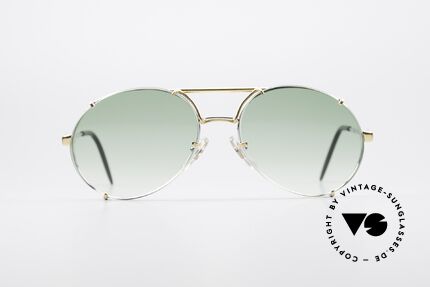 Bugatti 65360 80er Brille Mit Wechelgläsern, große Fassung in 56mm Größe mit Wechselgläsern, Passend für Herren