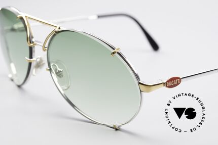 Bugatti 65360 80er Brille Mit Wechelgläsern, fühlbar hochwertige Verarbeitung & 100% UV Schutz, Passend für Herren