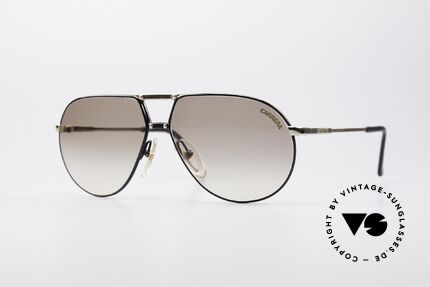Carrera 5326 - S 80er Herren Sonnenbrille, vintage Sonnenbrille von Carrera mit Doppelsteg, Passend für Herren und Damen