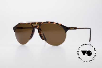 Carrera 5444 Sehr Breite Aviator Brille, vintage CARRERA Sonnenbrille aus den 90er Jahren, Passend für Herren