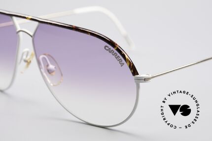 Carrera 5428 Rare Vintage Sonnenbrille, zudem kontrastreiche Gläser mit violetten Verlauf, Passend für Herren und Damen