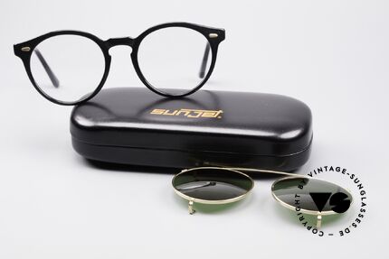 Carrera 5256 Clip Panto Vintage Brille, relativ schmaler Rahmen; daher eher ein Unisex-Modell, Passend für Herren und Damen