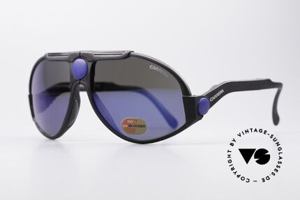 Carrera 5586 Faltbare Kevlar Sonnenbrille, high-end halbverspiegelte Gläser (100% UV), Passend für Herren