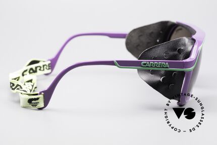 Carrera 5544 Sports Glacier Sonnenbrille, altes 1990er Jahre Unikat mit abnehmbarem Augenschutz, Passend für Herren und Damen