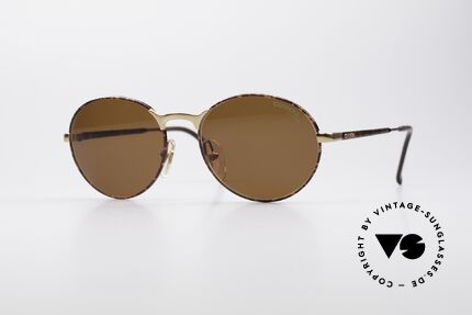 Carrera 5366 Runde Vintage Sonnenbrille, zeitlose runde 90er Jahre CARRERA Sonnenbrille, Passend für Herren und Damen