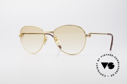 Cartier S Rubis 0,34 ct Echte Rubinen Sonnenbrille, runde Cartier Luxus-Sonnenbrille in Größe 55°18, Passend für Damen