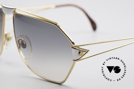 St. Moritz 403 80er Jupiter Sonnenbrille, enorm hochwertig (vergoldet und in Wurzelholz-Optik), Passend für Herren