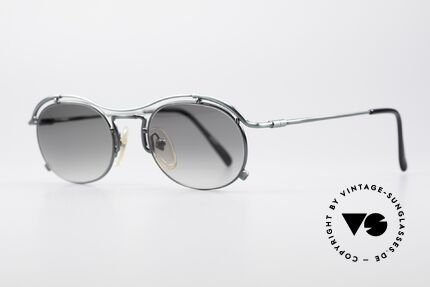 Jean Paul Gaultier 55-2170 Vintage 90er Sonnenbrille, "smoke green" Lackierung und grüne Verlaufsgläser, Passend für Herren und Damen Jean Paul Gaultier 55-2170 Vintage 90er Sonnenbrille, "smoke green" Lackierung und grüne Verlaufsgläser, Passend für Herren und Damen