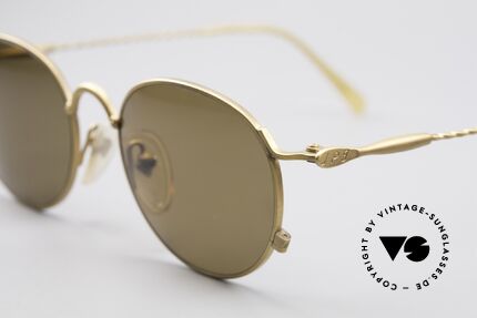 Jean Paul Gaultier 55-2172 Runde Vintage Sonnenbrille, braune CR39 Sonnengläser (für 100% UV Schutz), Passend für Herren und Damen