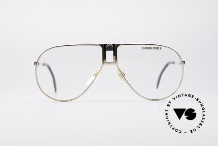 Longines 0154 Echte 80er Aviator Brille, sehr edler Rahmen mit Federscharnieren by Metzler, Passend für Herren