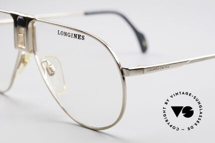Longines 0154 Echte 80er Aviator Brille, ungetragen (wie alle unsere vintage Brillengestelle), Passend für Herren