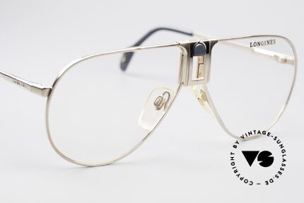Longines 0154 Echte 80er Aviator Brille, KEINE RETROBRILLE, sondern ein 1980er ORIGINAL, Passend für Herren