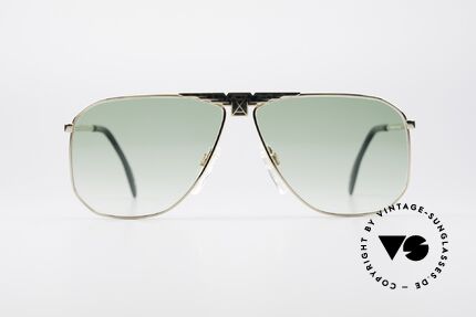 Longines 0155 80er Designer Sonnenbrille, sehr edler Rahmen mit flexiblen Feder-Scharnieren, Passend für Herren
