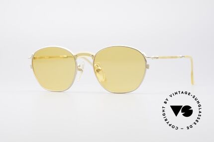 Jean Paul Gaultier 55-1271 Vergoldete Kleine Brille, vintage Designersonnenbrille von Jean Paul Gaultier, Passend für Herren und Damen Jean Paul Gaultier 55-1271 Vergoldete Kleine Brille, vintage Designersonnenbrille von Jean Paul Gaultier, Passend für Herren und Damen