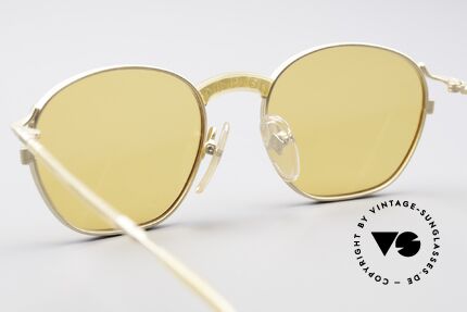 Jean Paul Gaultier 55-1271 Vergoldete Kleine Brille, KEINE Retrosonnenbrille, ein Original von 1995/1996, Passend für Herren und Damen Jean Paul Gaultier 55-1271 Vergoldete Kleine Brille, KEINE Retrosonnenbrille, ein Original von 1995/1996, Passend für Herren und Damen