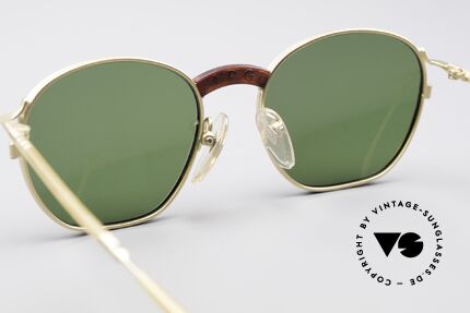Jean Paul Gaultier 55-1271 Vergoldete JPG Sonnenbrille, KEINE Retrosonnenbrille, ein Original von 1995/1996, Passend für Herren und Damen