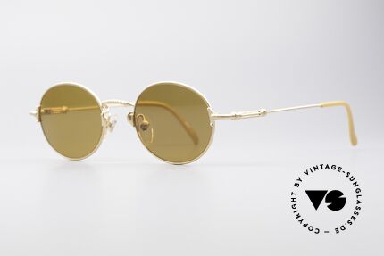 Jean Paul Gaultier 55-6109 Vergoldete Brille Polarisierend, originelle Sonnengläser: POLARISIEREND (100% UV), Passend für Herren und Damen