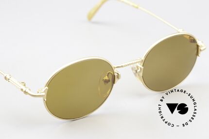 Jean Paul Gaultier 55-6109 Mattgold Und Polarisierend, unbenutzt (wie alle unsere vintage GAULTIER Brillen), Passend für Herren und Damen