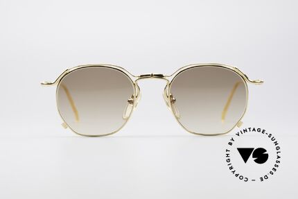 Jean Paul Gaultier 55-2171 Vergoldete Designerbrille, sehr leichtes Gestell mit vielen kleinen Design-Details, Passend für Herren und Damen
