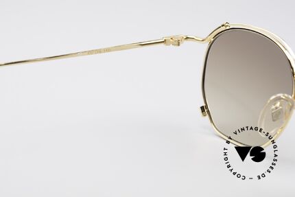 Jean Paul Gaultier 55-2171 Vergoldete Designerbrille, die Metall-Fassung ist für Gläser jeglicher Art gemacht, Passend für Herren und Damen