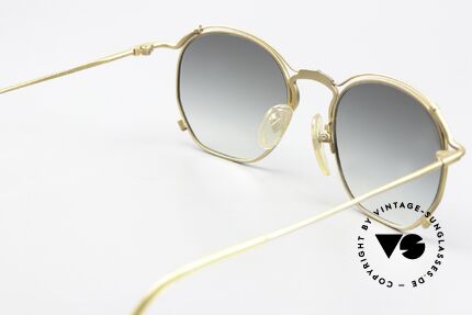 Jean Paul Gaultier 55-2171 90er Vintage Sonnenbrille, die Metall-Fassung (Gr. 50/20) ist beliebig verglasbar, Passend für Herren und Damen