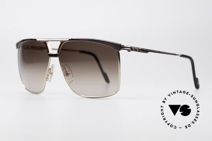 Ferrari F35 Alutanium 80er Sonnenbrille, Alutanium-Fassung mit flexiblen Federscharnieren, Passend für Herren