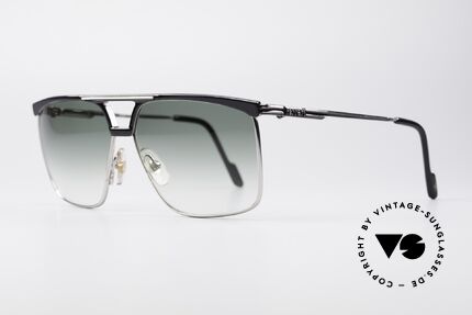 Ferrari F35 Herren 80er Sonnenbrille, Alutanium-Fassung mit flexiblen Federscharnieren, Passend für Herren