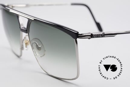 Ferrari F35 Herren 80er Sonnenbrille, Sonnengläser in grün-Verlauf; 100% UV Protection, Passend für Herren