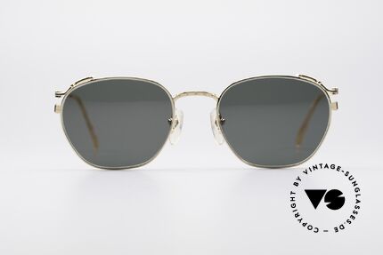 Jean Paul Gaultier 55-3173 Gold-Plated Sonnenbrille, hochwertiges JPG Gestell und sehr reich an Details, Passend für Herren und Damen