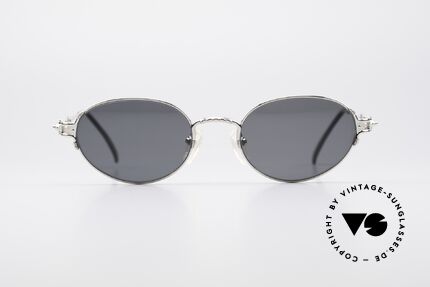 Jean Paul Gaultier 55-5108 Polarisierende Ovale Brille, feiner, interessant konstruierter, Metall-Rahmen, Passend für Herren und Damen
