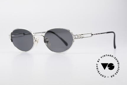 Jean Paul Gaultier 55-5108 Polarisierende Ovale Brille, raffinierte Details (Zahnrad als Bügelscharnier), Passend für Herren und Damen